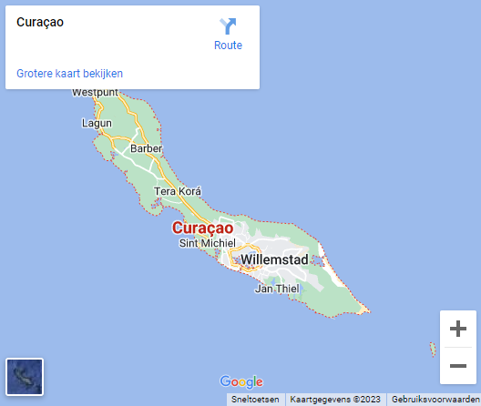 Kaart Curaçao